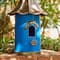 Glitzhome® 32" Retro Blue Metal Pagoda Birdhouse